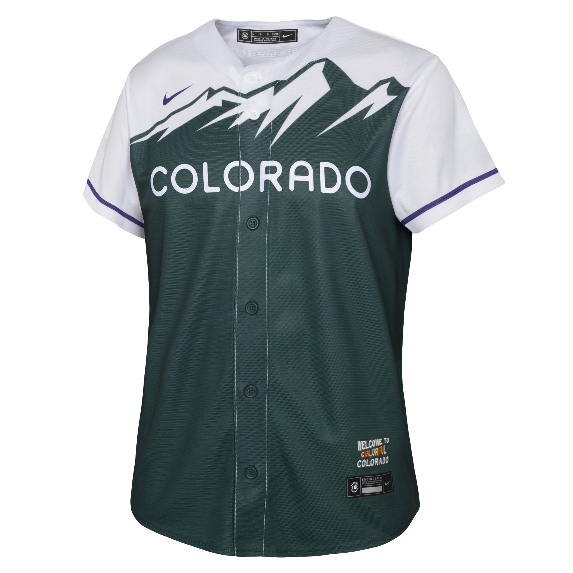 Kris Bryant Colorado Rockies Youth City Connect Replica Player Jersey - Green