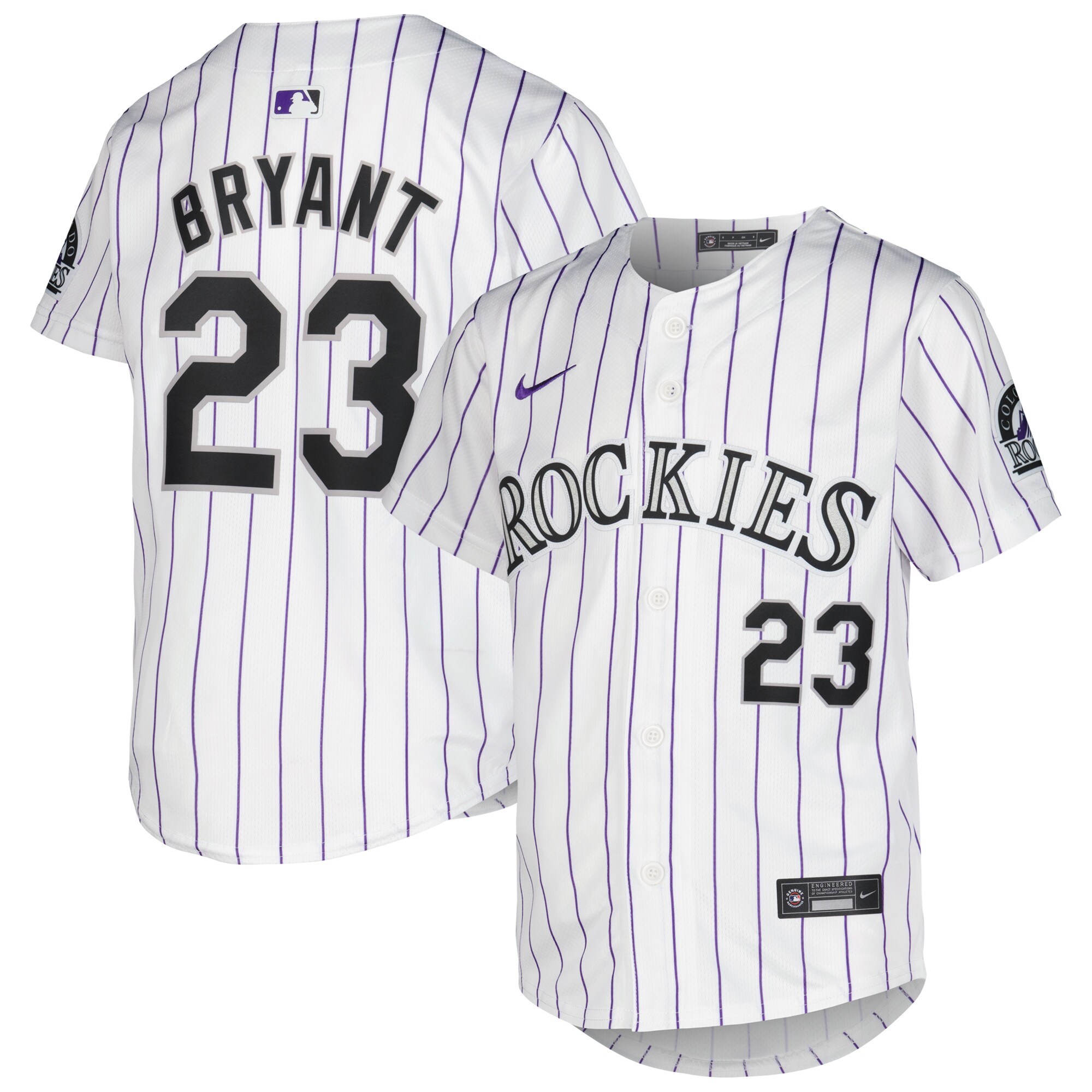 Kris Bryant Colorado Rockies Youth Home Limited Player Jersey - White
