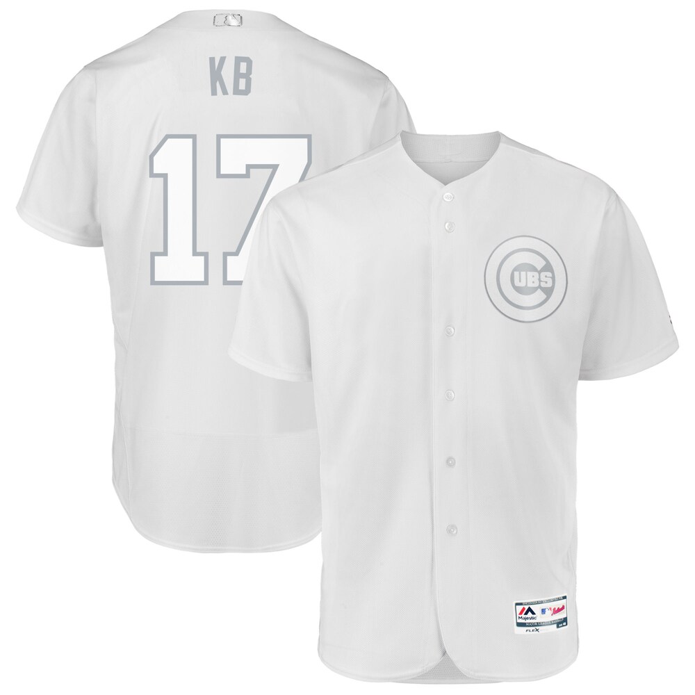 Kris Bryant "kb" Chicago Cubs Majestic 2019 Players' Weekend Player Jersey - White