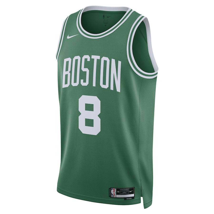 Alternative view of Kristaps Porzingis 8 Boston Celtics Unisex Swingman Jersey - Icon Edition - Kelly Green - JS995