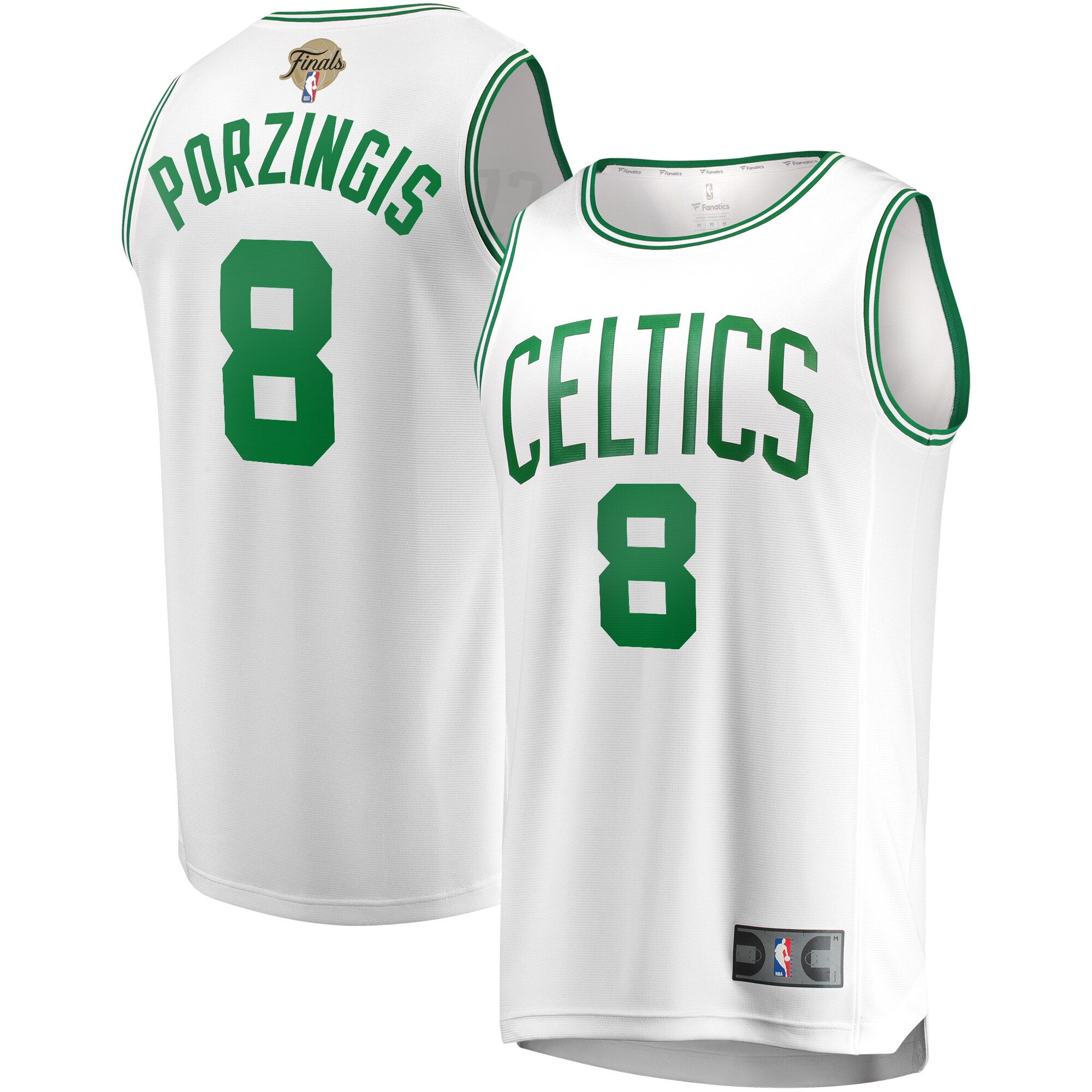 Kristaps Porzingis Boston Celtics Fanatics 2024 Nba Finals Fast Break Replica Player Jersey - Association Edition - White