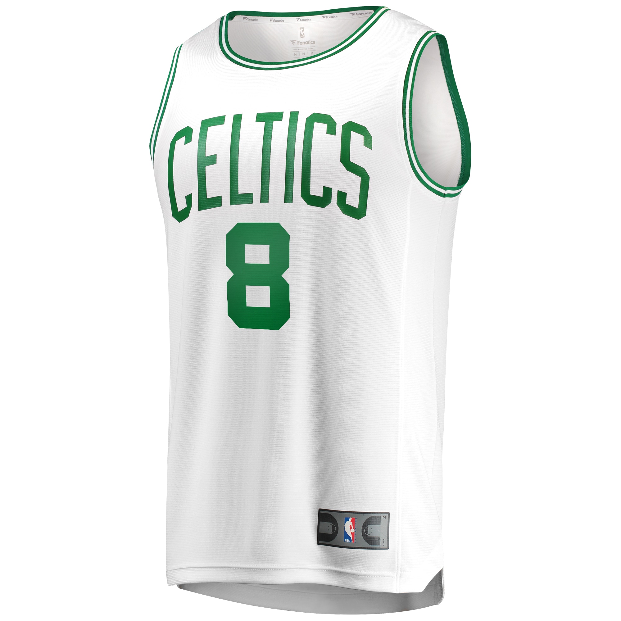 Alternative view of Kristaps Porzingis Boston Celtics Fanatics Fast Break Player Jersey - Association Edition - White
