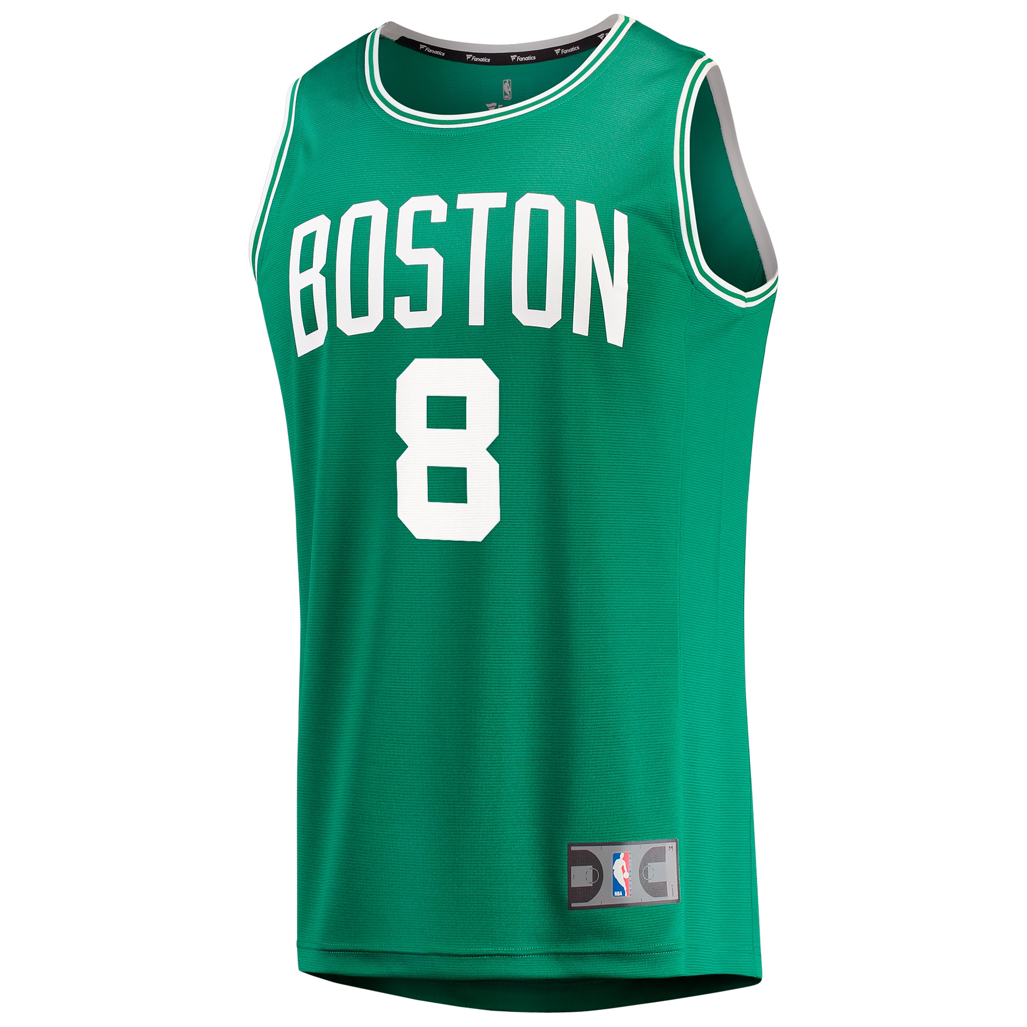 Alternative view of Kristaps Porzingis Boston Celtics Fanatics Youth Fast Break Player Jersey - Icon Edition - Kelly Green