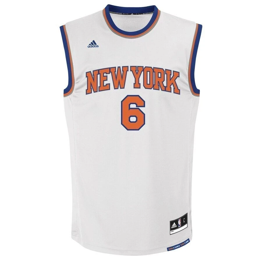 Alternative view of Kristaps Porzingis New York Knicks Jersey - White - JS514 