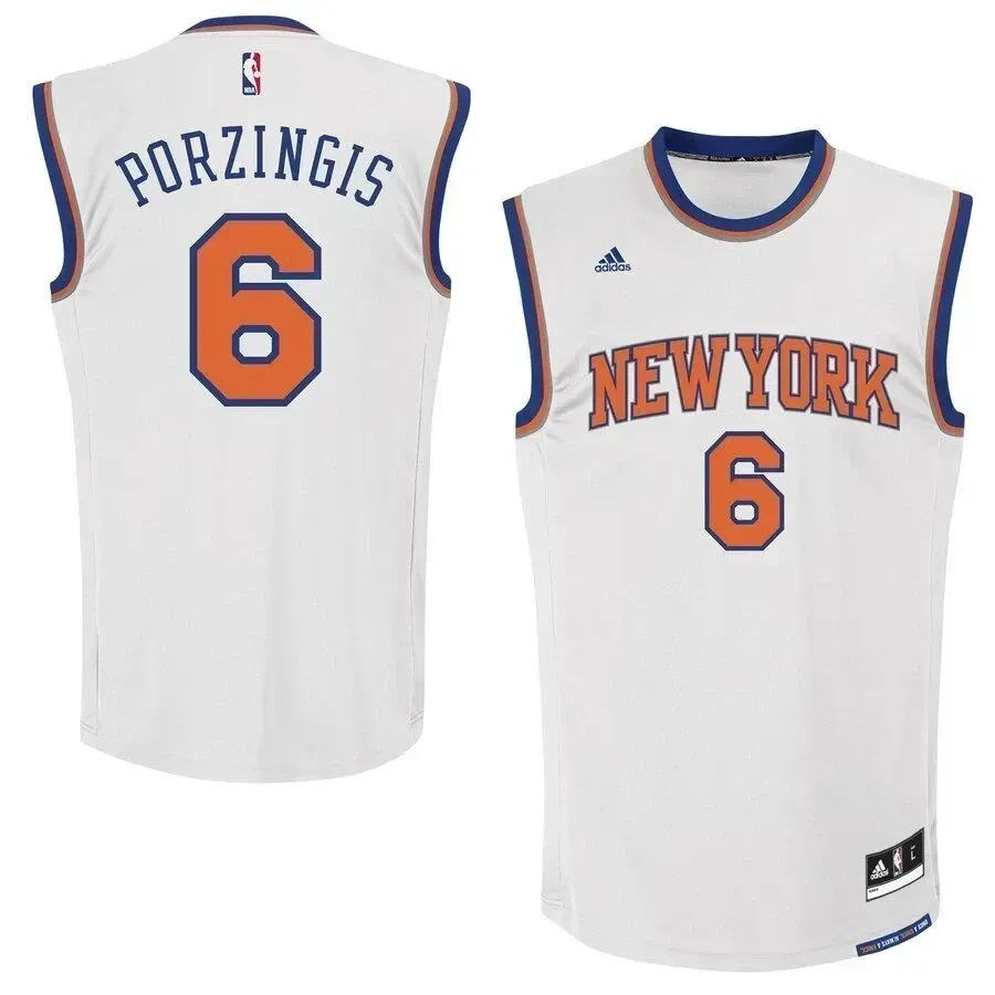 Kristaps Porzingis New York Knicks Jersey - White - JS514 