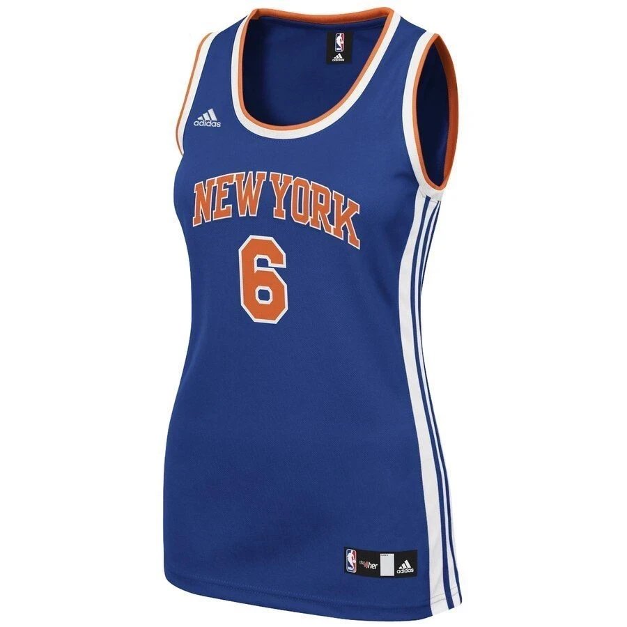 Alternative view of Kristaps Porzingis New York Knicks Women's Road Jersey - Royal - JS601 