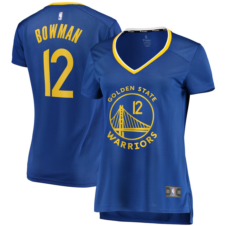 Ky Bowman Golden State Warriors Fanatics Branded Women's Fast Break Player Jersey - Icon Edition - Royal