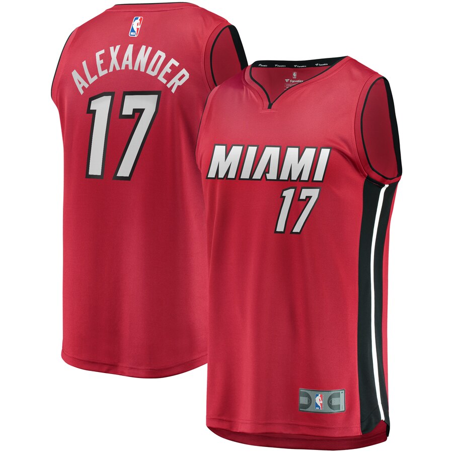 Kyle Alexander Miami Heat Fanatics Branded Youth Fast Break Replica Jersey Red - Statement Edition