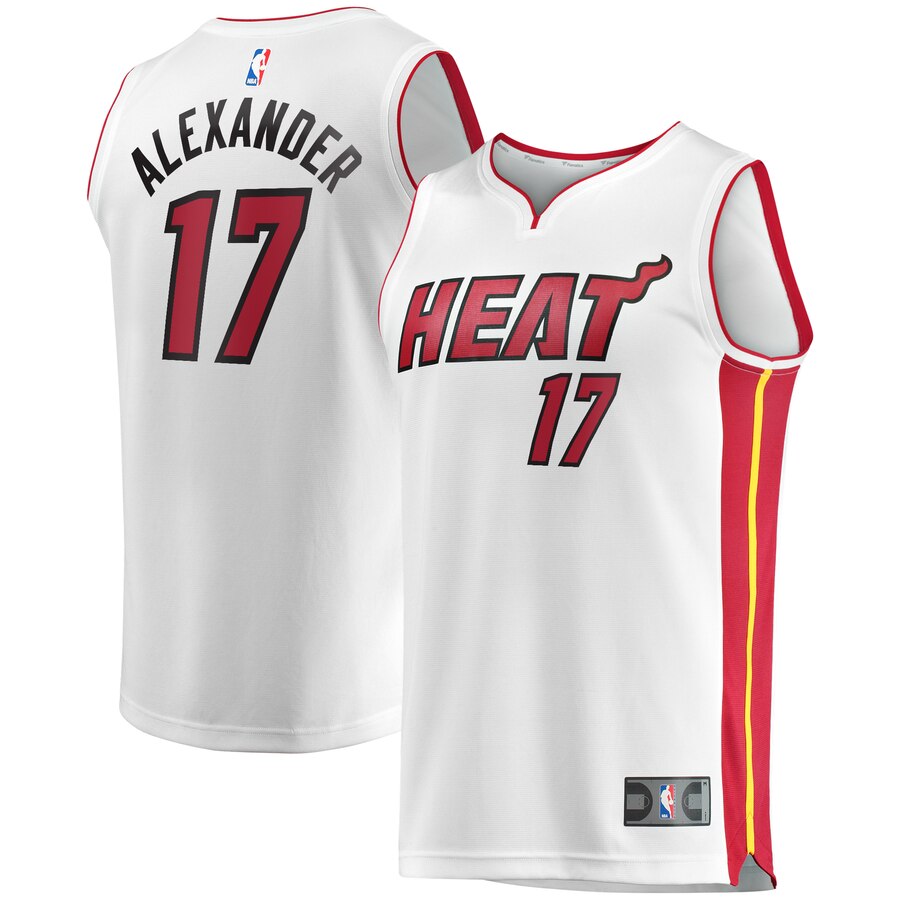Kyle Alexander Miami Heat Fanatics Branded Youth Fast Break Replica Player Jersey White - Association Edition