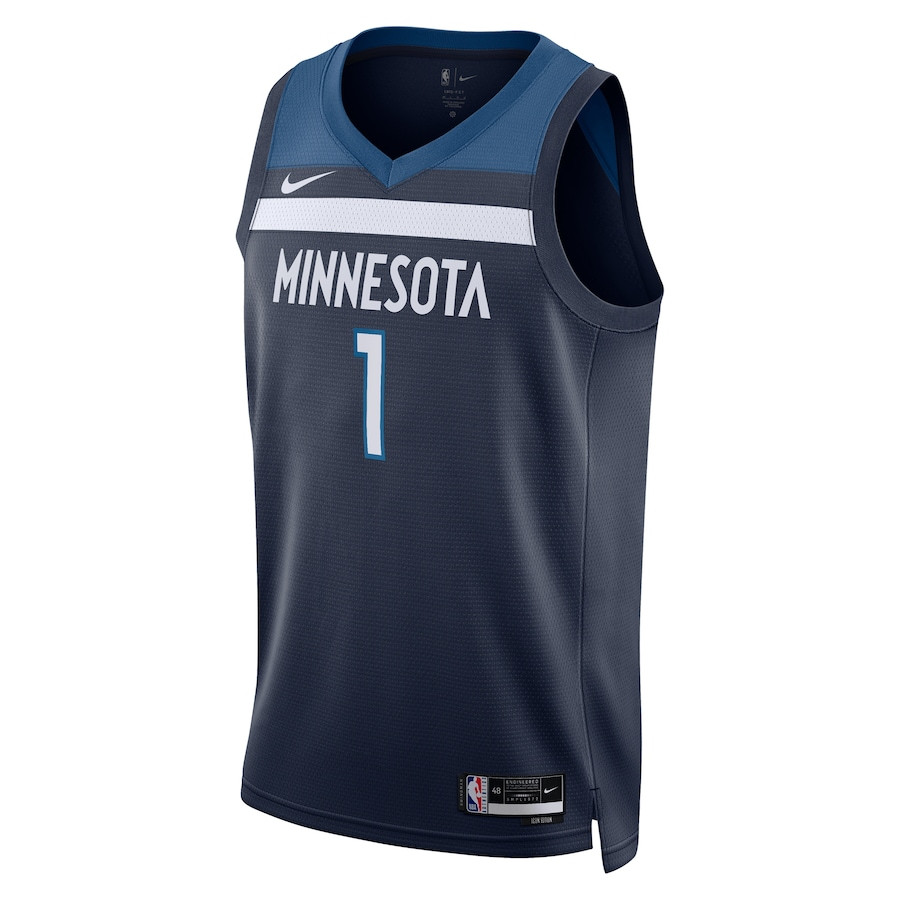 Alternative view of Kyle Anderson 1 Minnesota Timberwolves Unisex Swingman Jersey - Icon Edition - Navy - JS157 