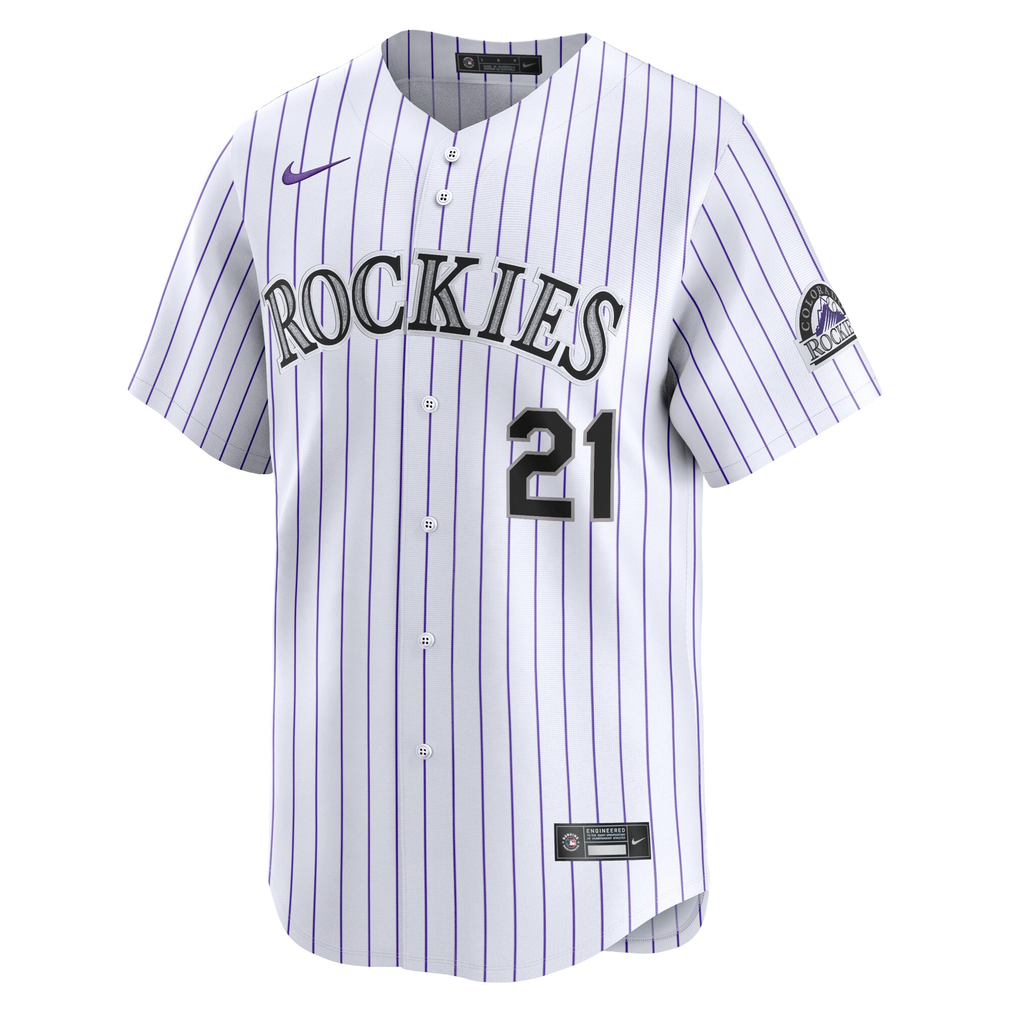 Alternative view of Kyle Freeland Colorado Rockies Home Limited Player Jersey - White