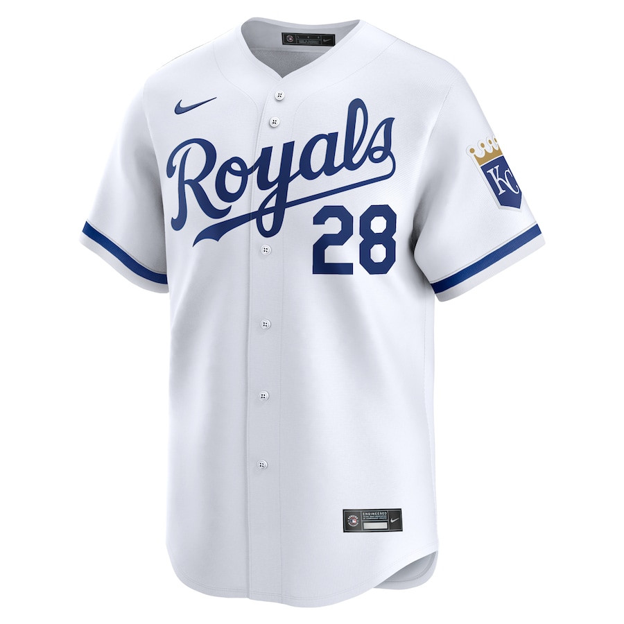 Alternative view of Kyle Isbel 28 Kansas City Royals Home Limited Player Men Jersey - White 