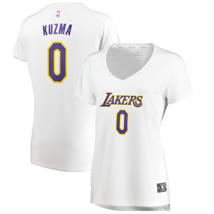 Kyle Kuzma Los Angeles Lakers Fanatics Branded Women's Fast Break Replica Jersey Association Edition - White