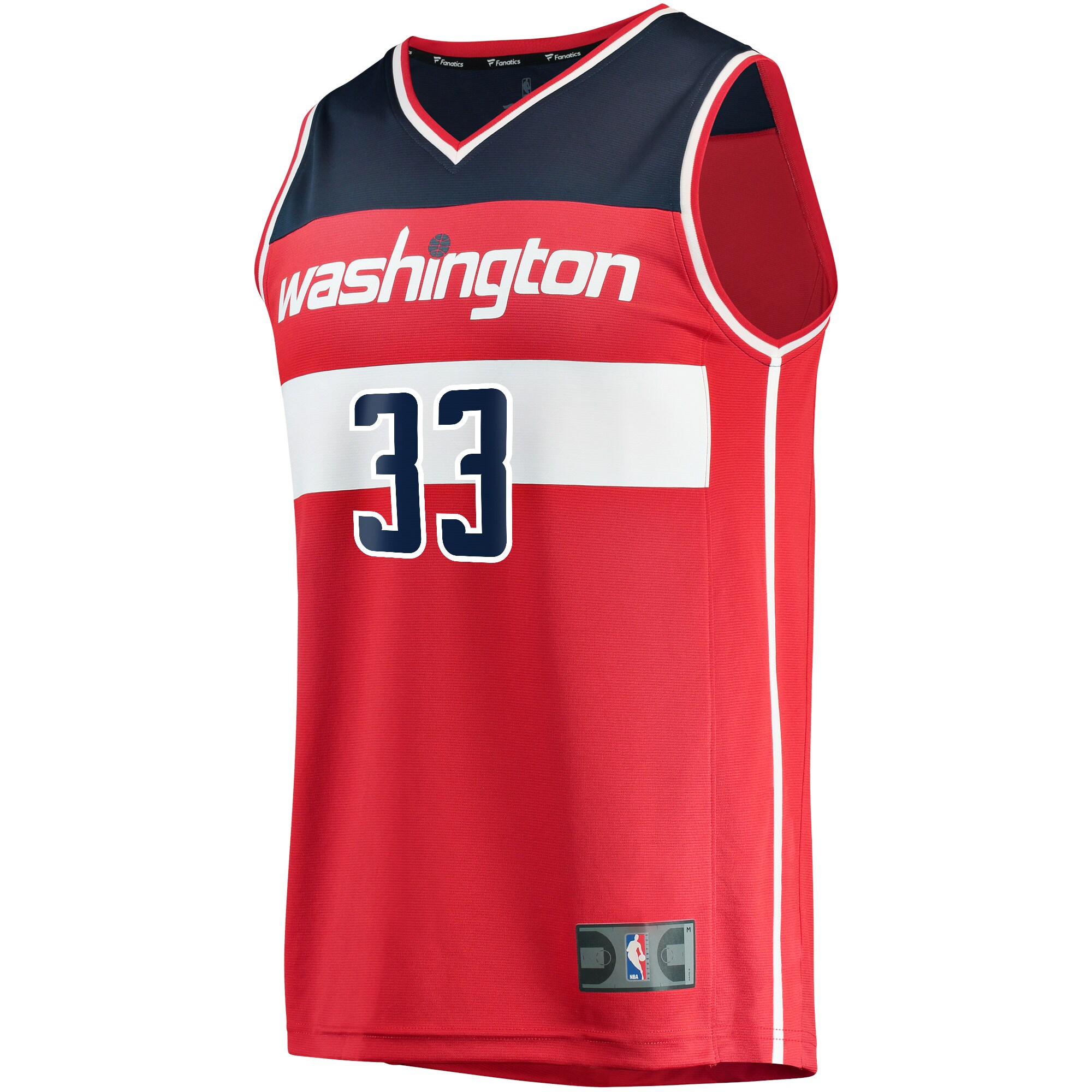 Alternative view of Kyle Kuzma Washington Wizards Fanatics Fast Break Replica Jersey - Icon Edition - Red