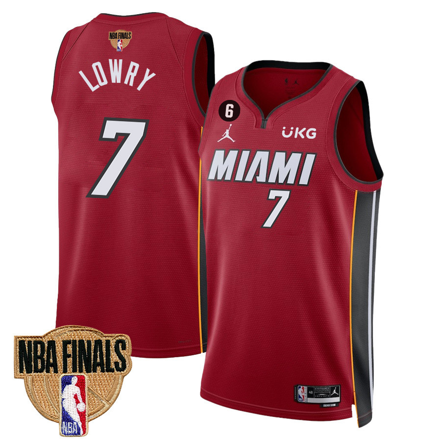 Kyle Lowry 7 Miami Heat Final Champions 2023 Swingman Jersey - Red - JS270 