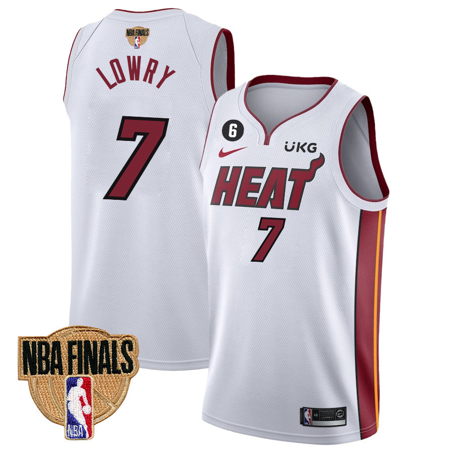 Kyle Lowry 7 Miami Heat Final Champions 2023 Swingman Jersey - White - JS853 