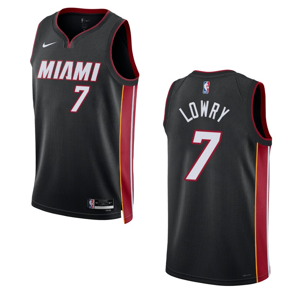 Kyle Lowry Black Icon Edition 2022-23 Miami Heat Swingman Jersey