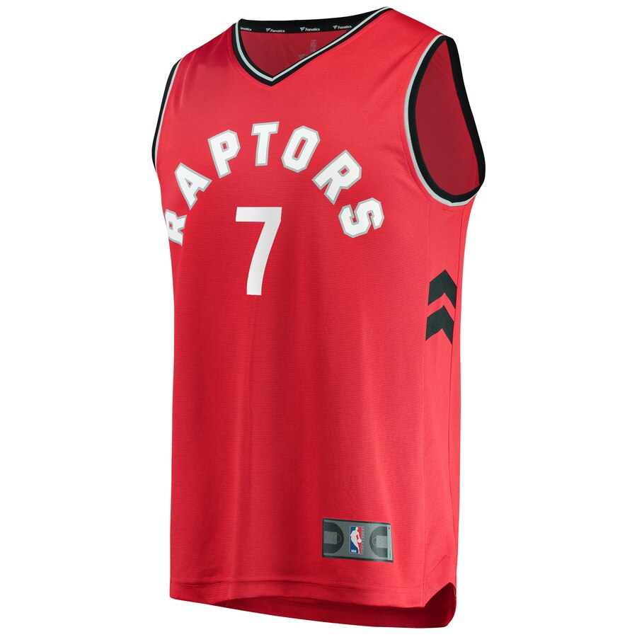 Alternative view of Kyle Lowry Toronto Raptors Fanatics Branded Fast Break Replica Player Team Jersey - Icon Edition - Red