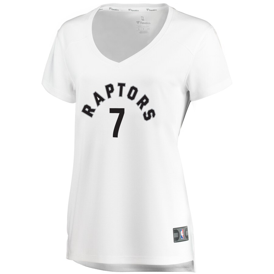 Alternative view of Kyle Lowry Toronto Raptors Fanatics Branded Women's Fast Break Replica Jersey - Association Edition - White