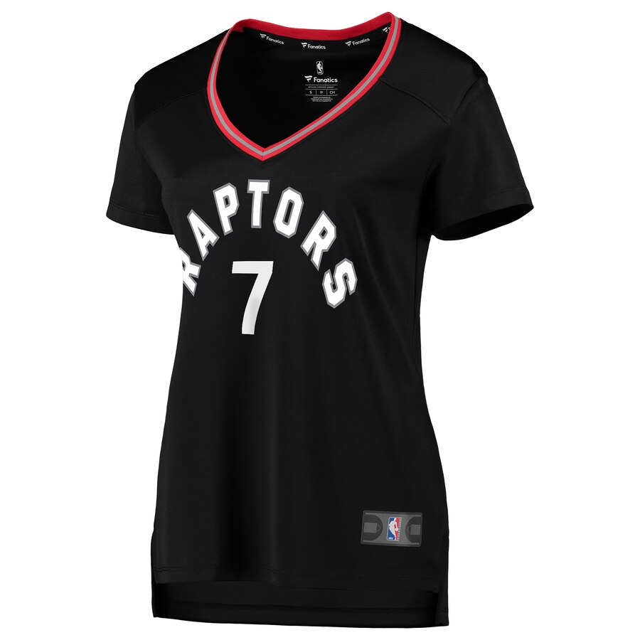 Alternative view of Kyle Lowry Toronto Raptors Fanatics Branded Women's Fast Break Replica Player Jersey - Statement Edition - Black
