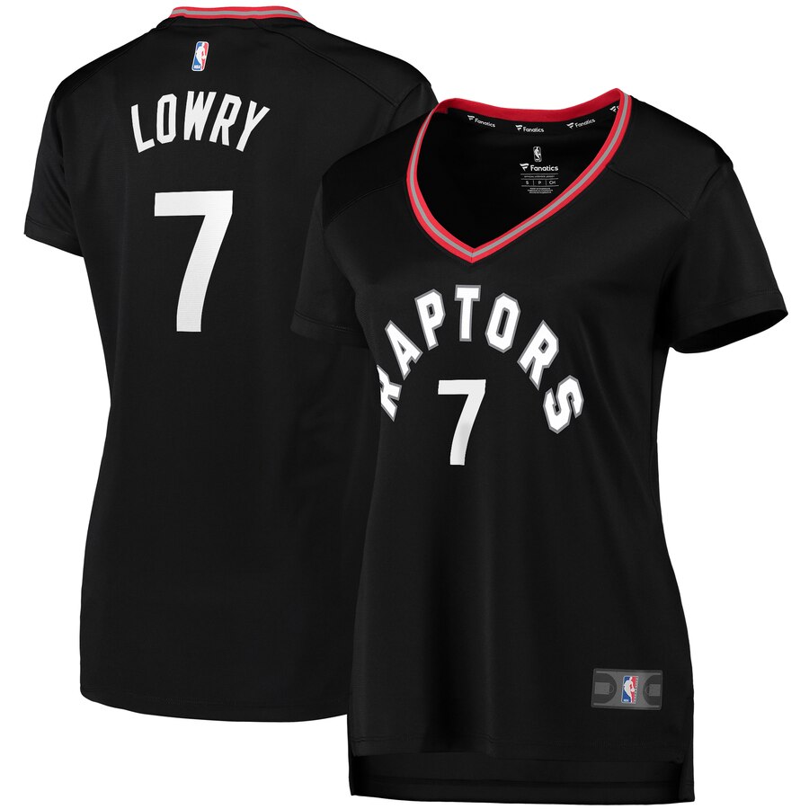Kyle Lowry Toronto Raptors Fanatics Branded Women's Fast Break Replica Player Jersey - Statement Edition - Black