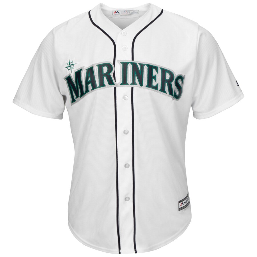 Alternative view of Kyle Seager Seattle Mariners Majestic Cool Base Player Jersey - White