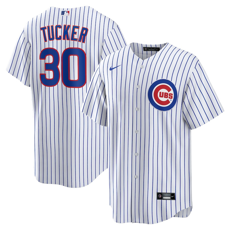 Kyle Tucker 30 Chicago Cubs Home Player Men Jersey - White