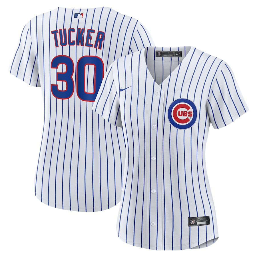 Kyle Tucker 30 Chicago Cubs Women's Home Player Jersey - White