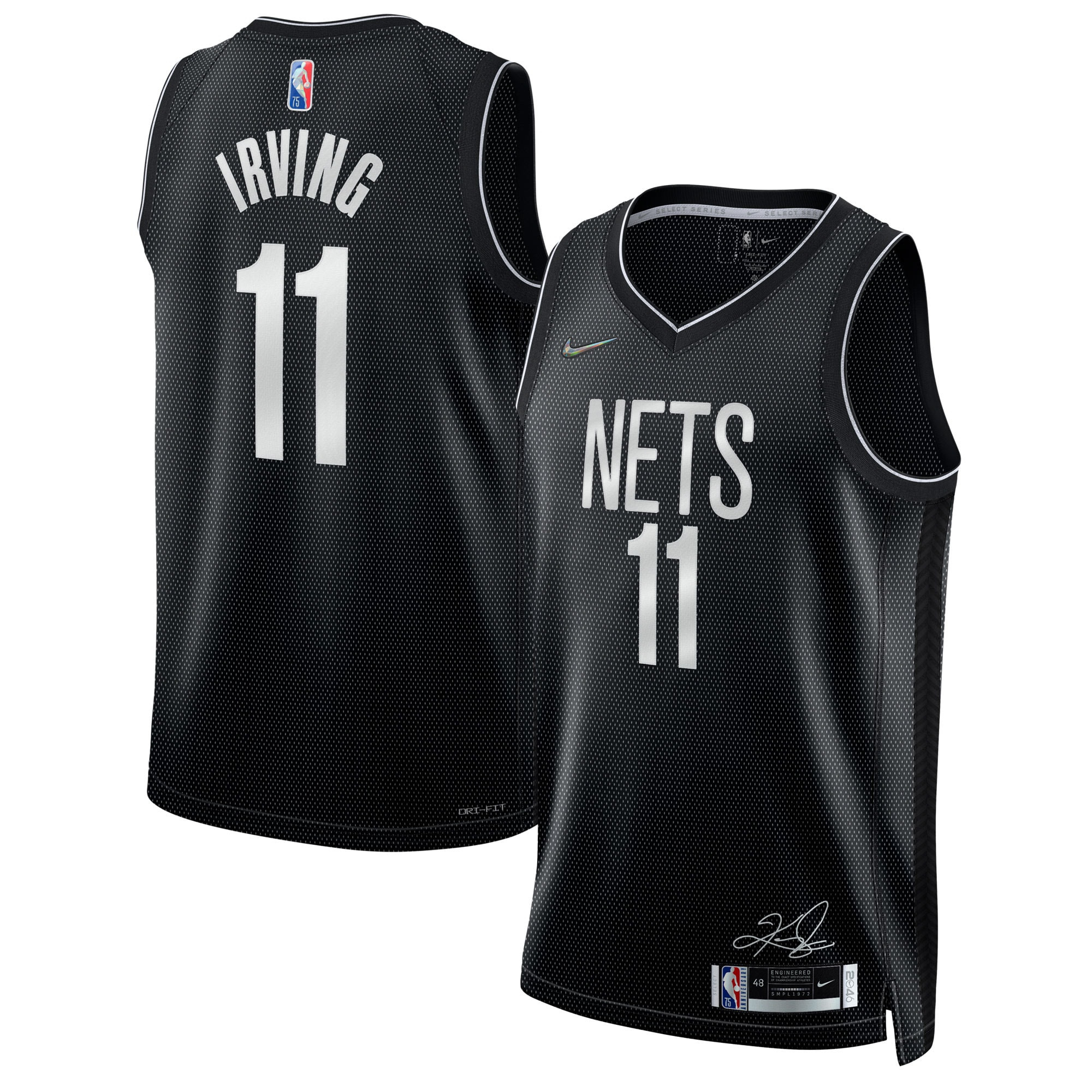 Kyrie Irving 11 Brooklyn Nets Select Series Rookie of the Year Swingman Team Jersey - Printing - JS429 