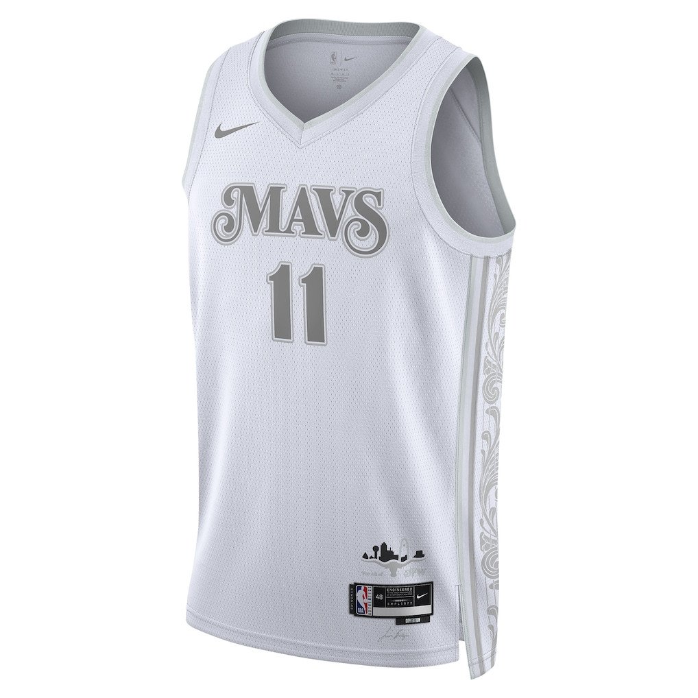Alternative view of Kyrie Irving 11 Dallas Mavericks Unisex 2024/25 Swingman Player Jersey - City Edition - White - JS342 