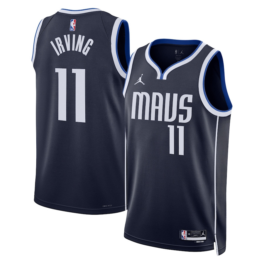 Kyrie Irving 11 Dallas Mavericks Unisex Swingman Jersey - Statement Edition - Navy - JS338 