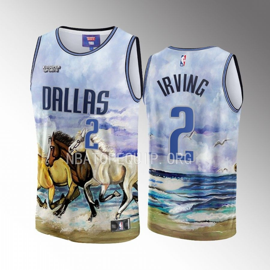 Kyrie Irving 2 Dallas Mavericks NBA & KidSuper Studios Unisex Hometown Jersey - JS134 