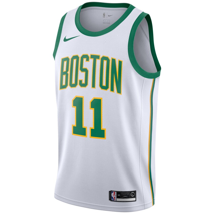 Alternative view of Kyrie Irving Boston Celtics City Edition Swingman Jersey - White