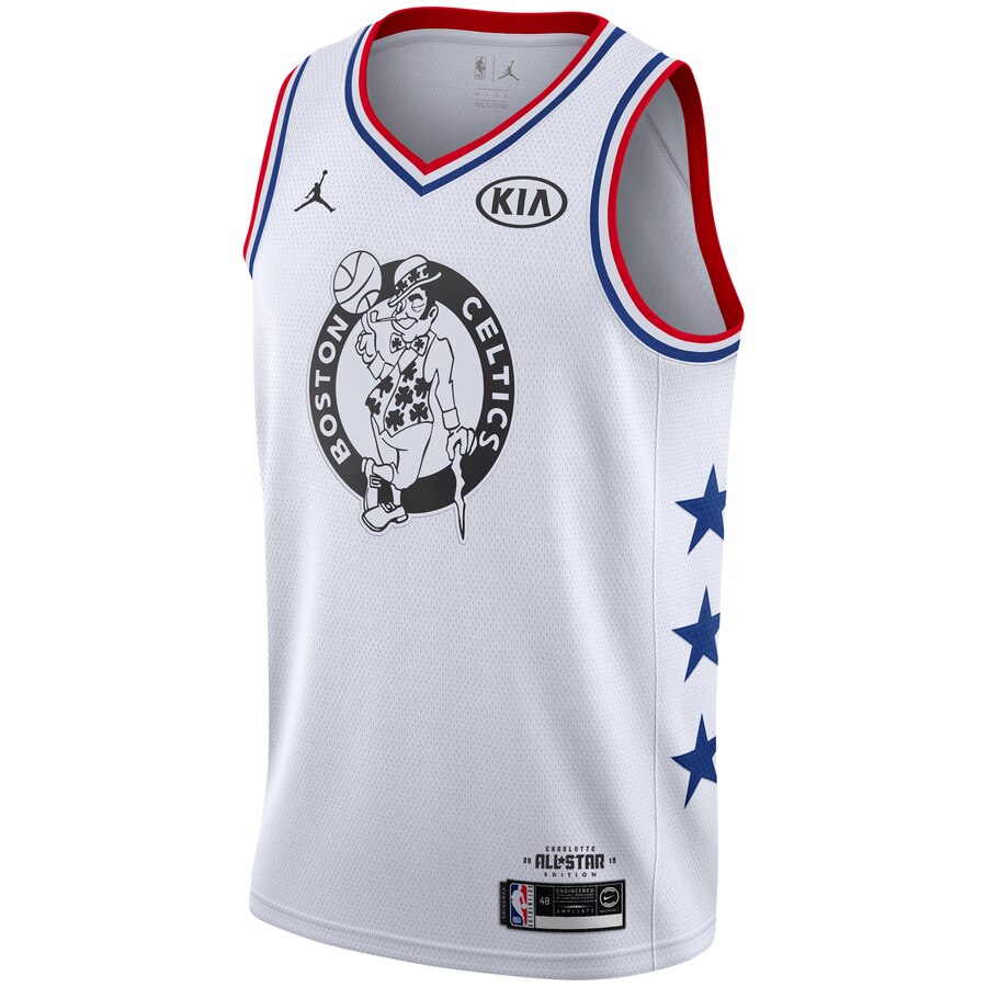 Alternative view of Kyrie Irving Boston Celtics Jordan Brand 2019 Nba All-star Game Finished Swingman Jersey - White