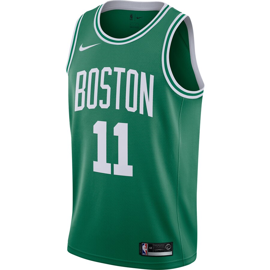 Alternative view of Kyrie Irving Boston Celtics Swingman Jersey - Kelly Green - Icon Edition