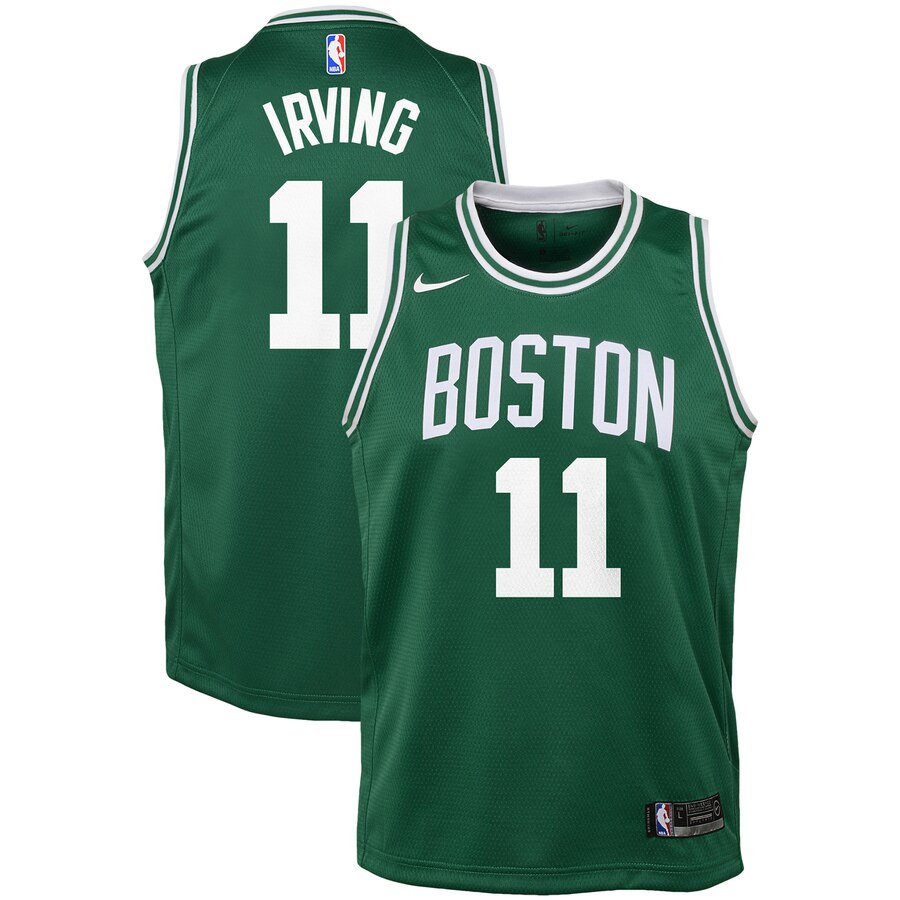 Kyrie Irving Boston Celtics Youth Swingman Jersey Green - Icon Edition
