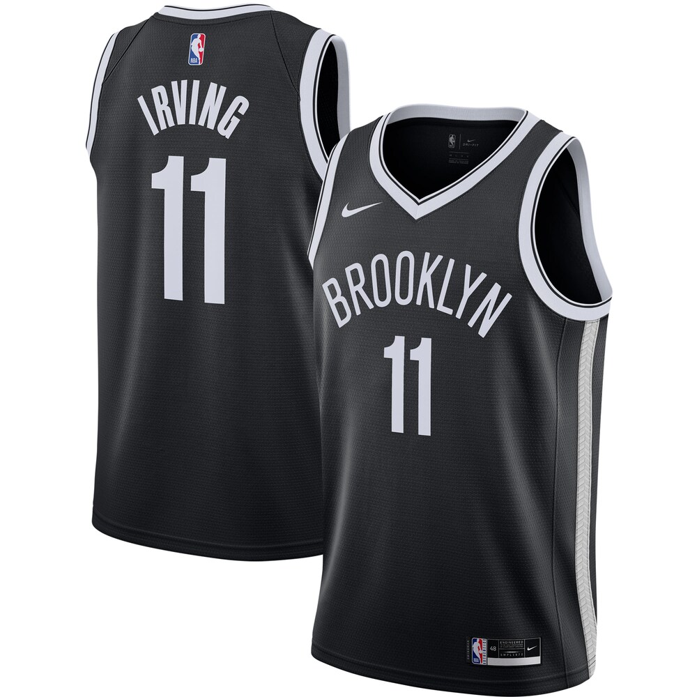 Kyrie Irving Brooklyn Nets 2020/21 Swingman Jersey - Black - Icon Edition