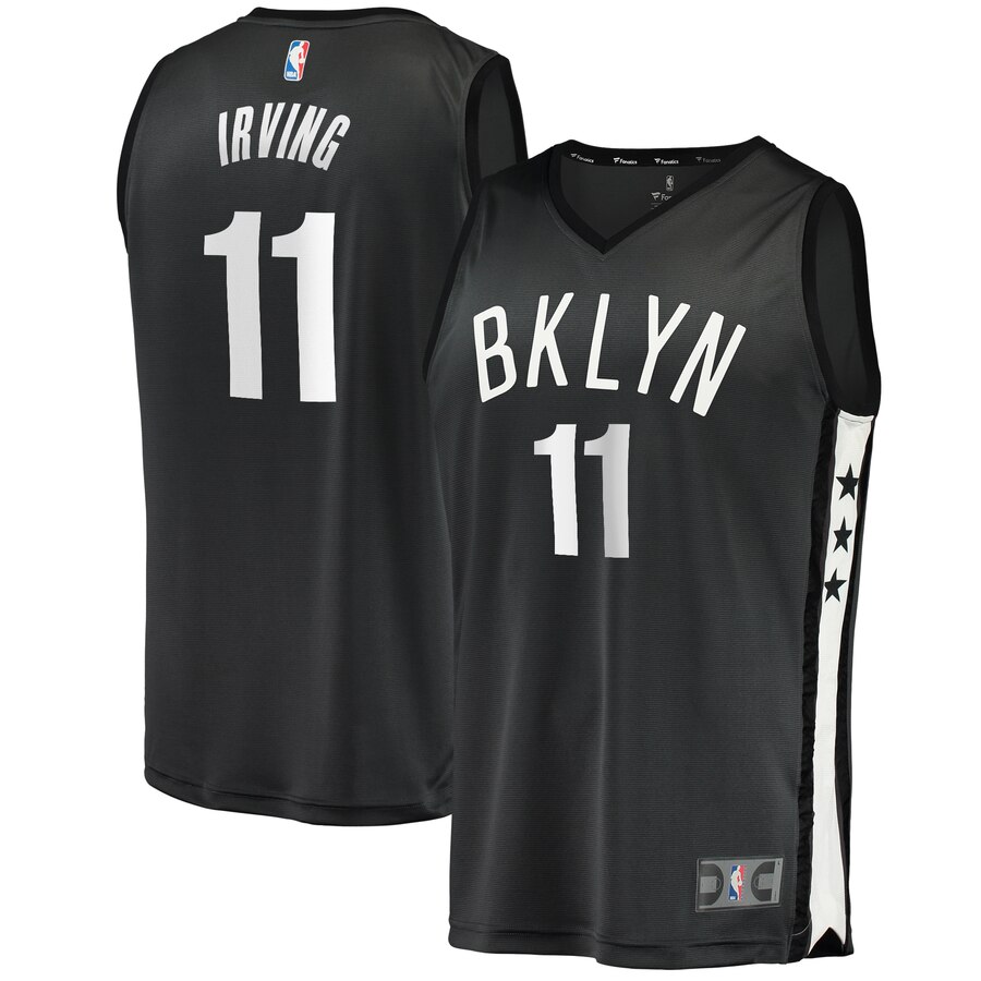 Kyrie Irving Brooklyn Nets Fanatics Branded 2018/19 Fast Break Replica Jersey Charcoal - Statement Edition