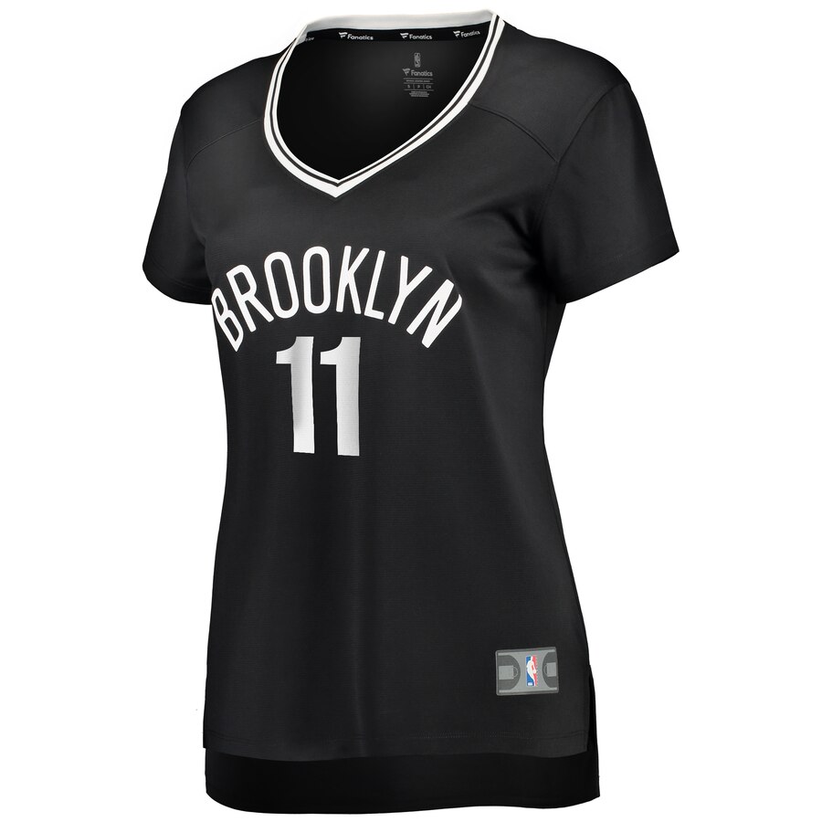 Alternative view of Kyrie Irving Brooklyn Nets Fanatics Branded Women's Fast Break Player Jersey - Icon Edition - Black