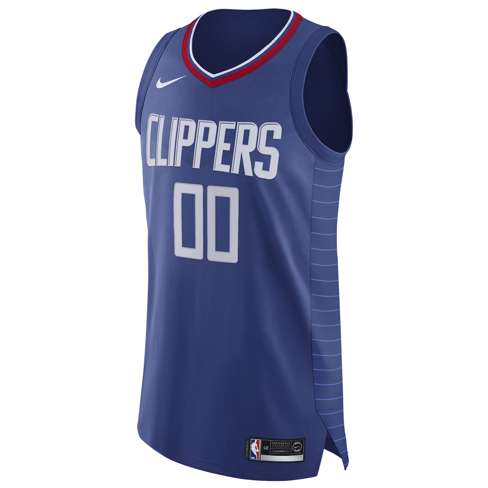 Alternative view of La Clippers 2020/21 Authentic Custom Jersey Blue - Icon Edition