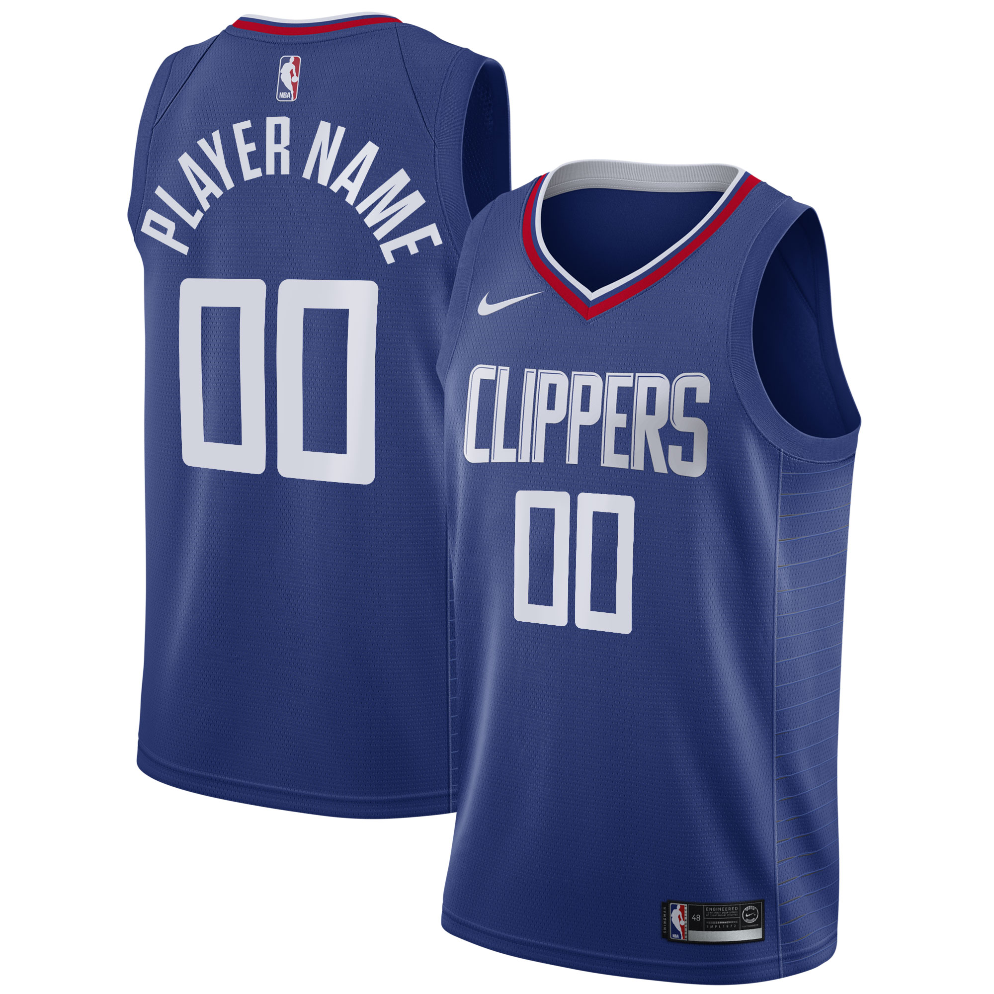 La Clippers 2020/21 Swingman Custom Jersey - Icon Edition - Royal