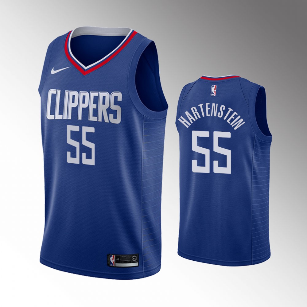 La Clippers #55 Isaiah Hartenstein Icon Edition Blue Jersey