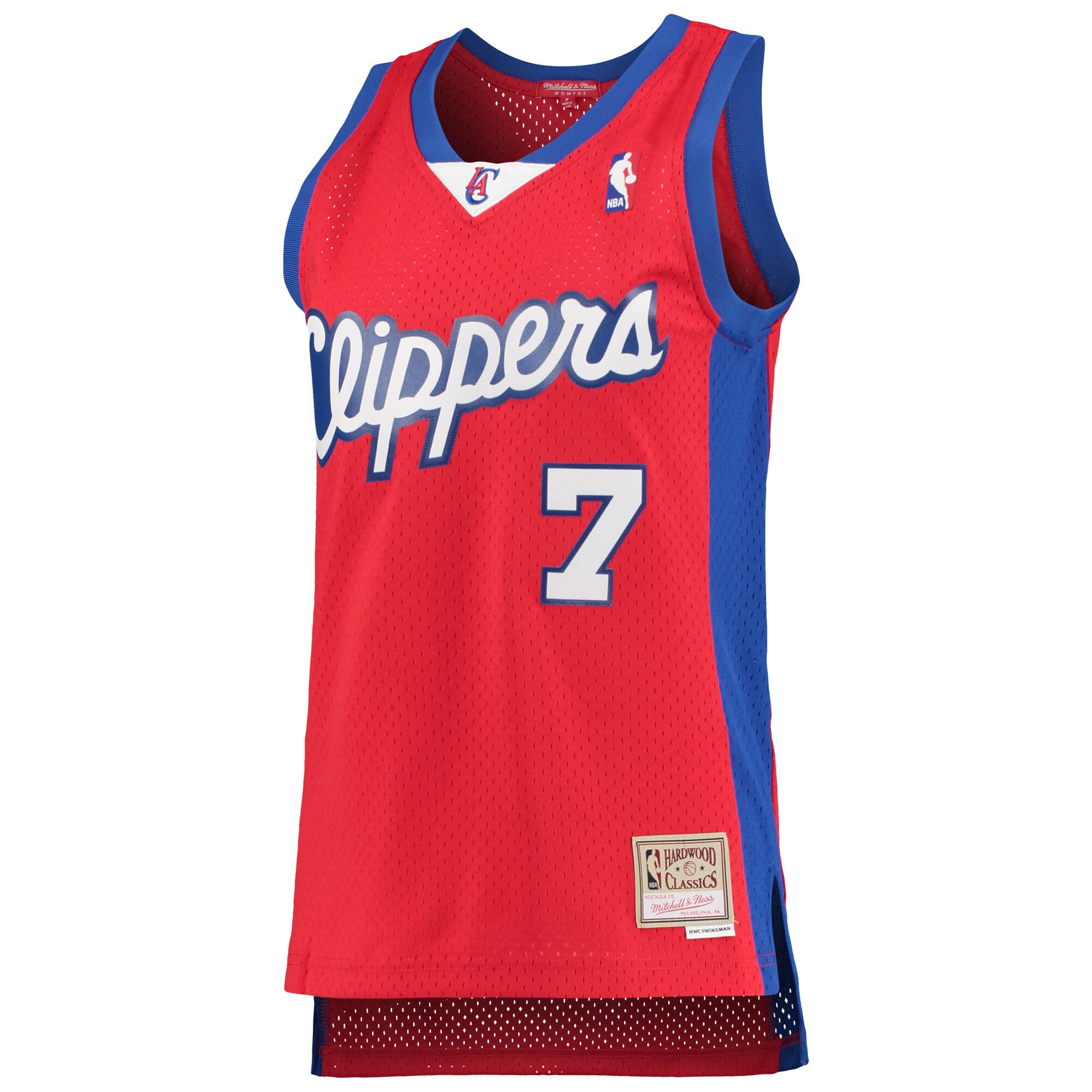 Alternative view of Lamar Odom La Clippers Mitchell & Ness Women's 2000/01 Hardwood Classics Swingman Jersey - Red