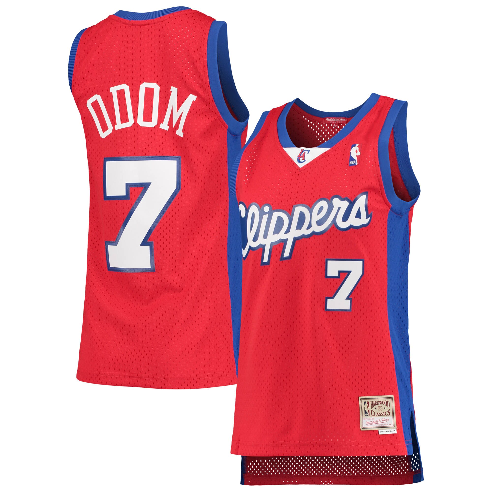 Alternative view of Lamar Odom La Clippers Mitchell & Ness Women’s 2000-01 Hardwood Classics Swingman Jersey – Red
