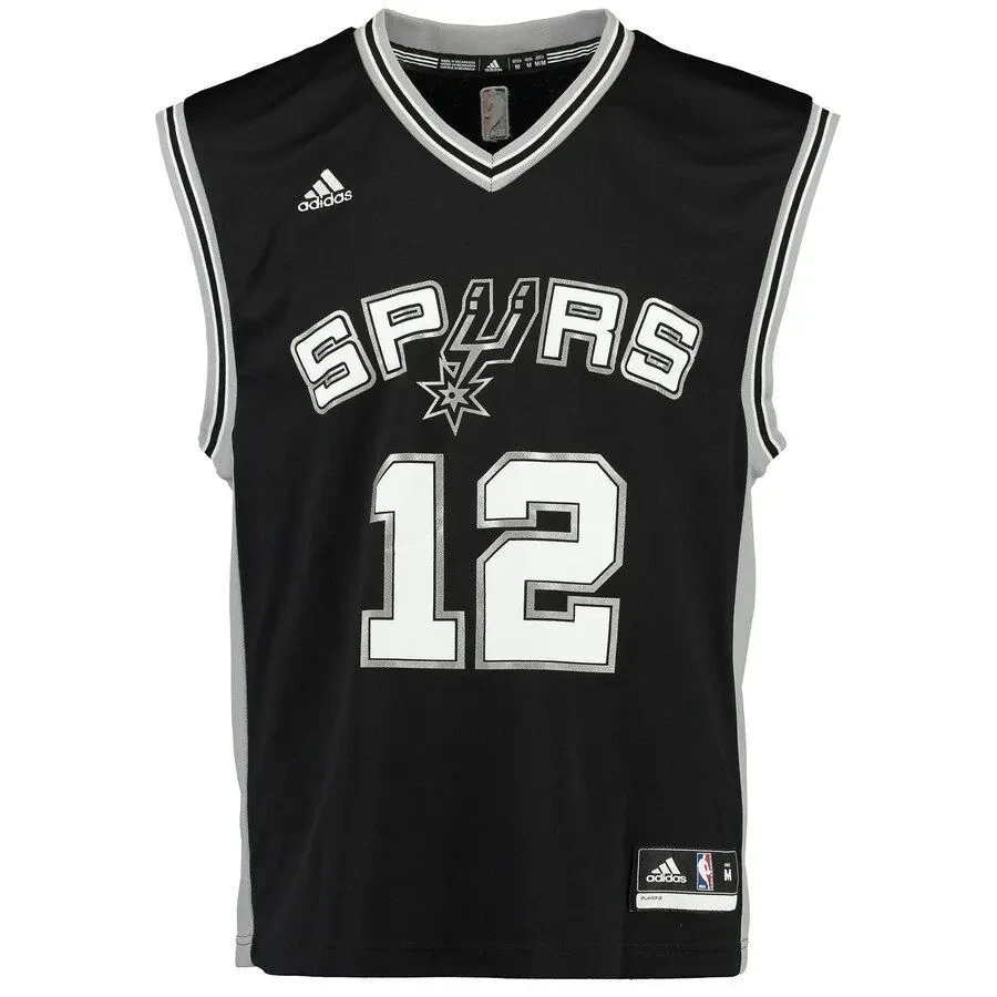 Alternative view of Lamarcus Aldridge San Antonio Spurs Road Jersey - Black - JS691 