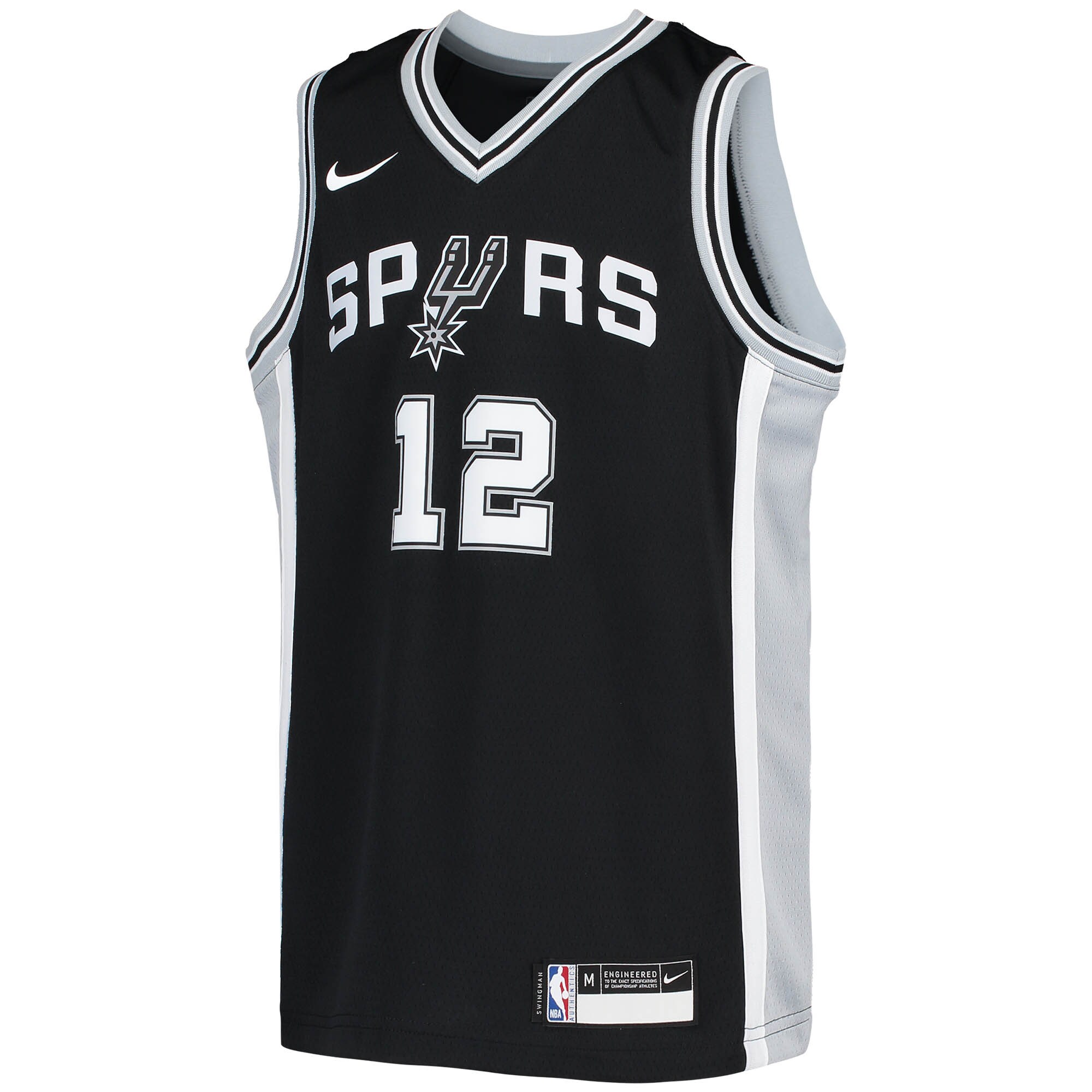 Alternative view of Lamarcus Aldridge San Antonio Spurs Youth Swingman Jersey - Icon Edition - Black