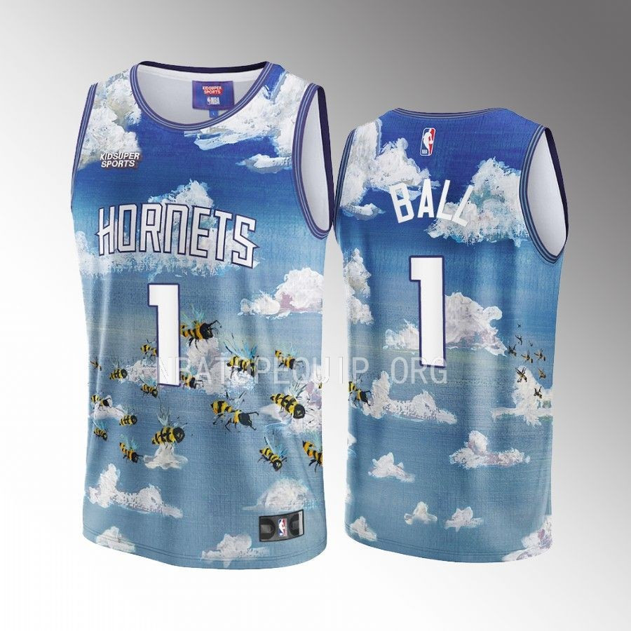 LaMelo Ball 1 Charlotte Hornets NBA & KidSuper Studios Unisex Hometown Jersey - JS685 