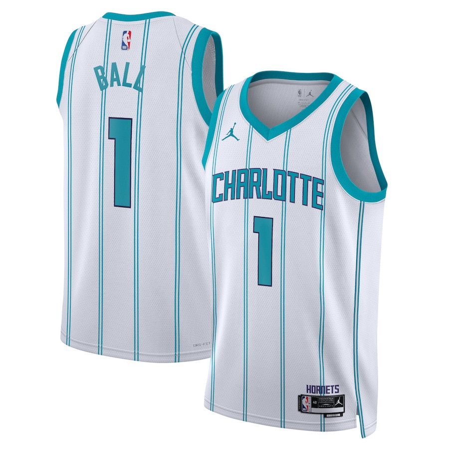 LaMelo Ball 1 Charlotte Hornets Unisex Swingman Jersey - Association Edition - White - JS628 