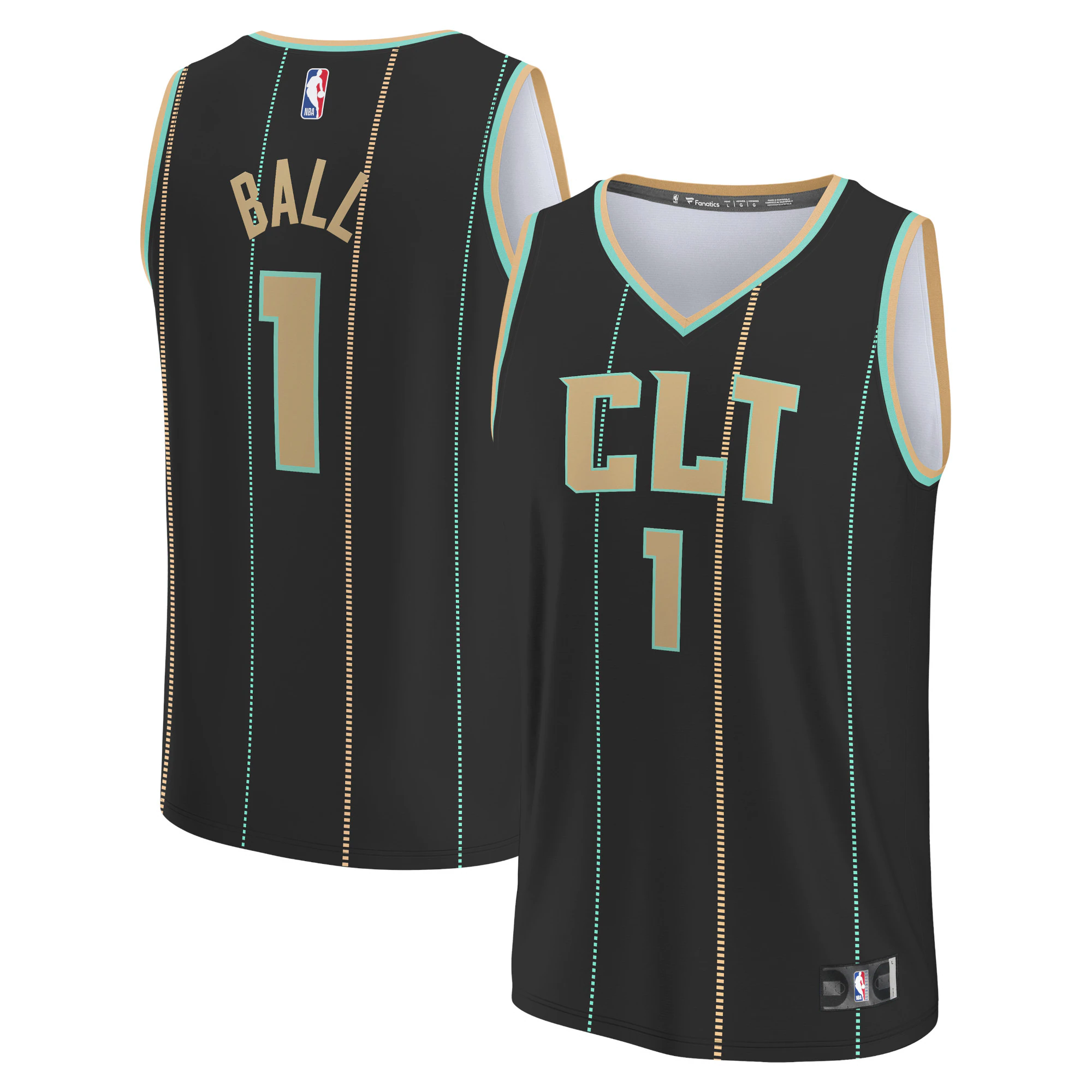 Lamelo Ball Charlotte Hornets Fanatics Branded 2022/23 Fastbreak Jersey - City Edition - Black