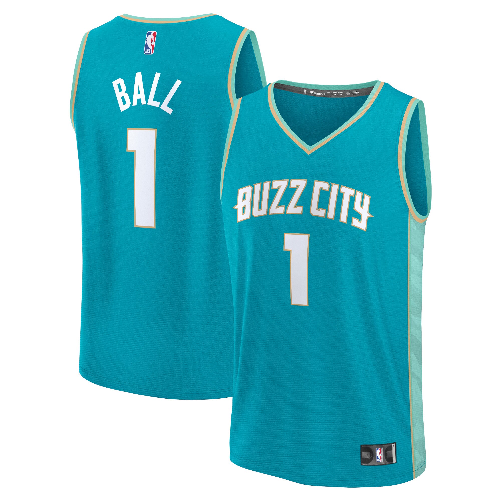 Lamelo Ball Charlotte Hornets Fanatics Fast Break Jersey - Teal - City Edition